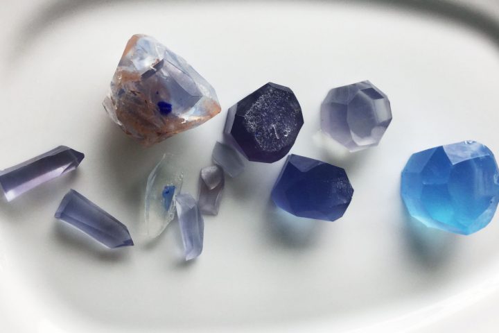 Gem stone soap